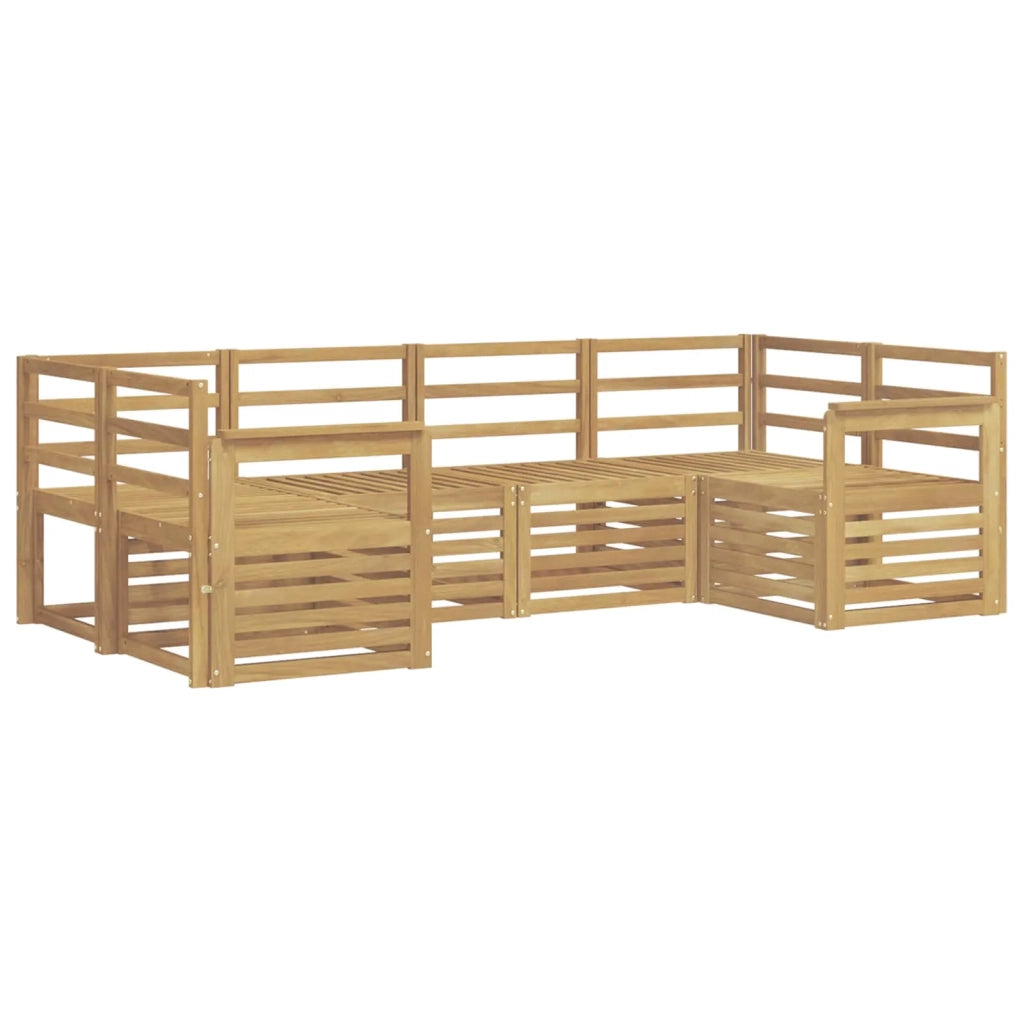 Set di divani da esterno 6 pcs Bianco 245 x 128,5 x 73 cm 3392379