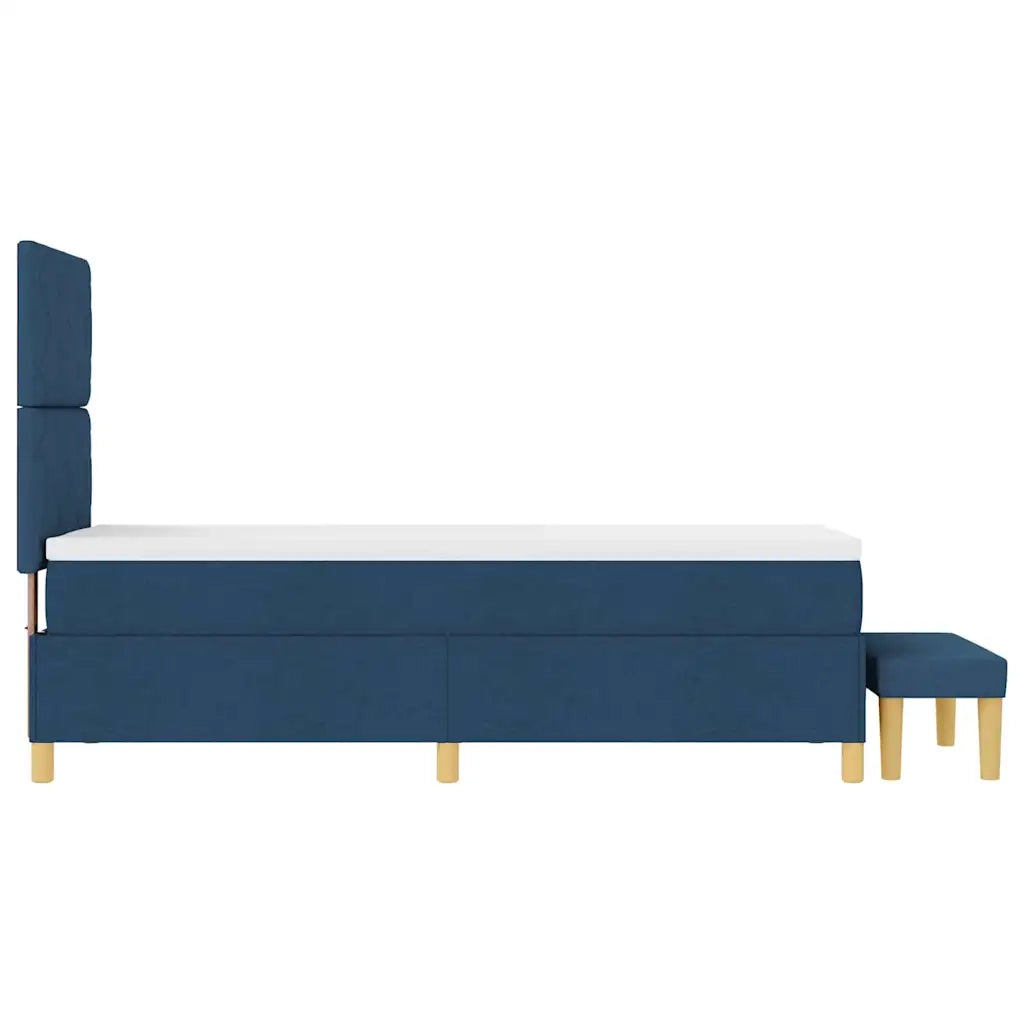 Letto a molle con materasso Blu 80 x 200 cm Tessuto 3344337