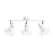 Lampada da parete Artemis Powder Blue 3x10W LED E14 Acciaio bianco moderno