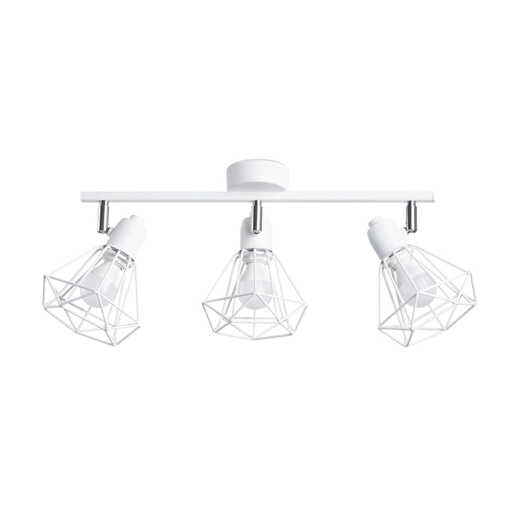 Lampada da parete Artemis Powder Blue 3x10W LED E14 Acciaio bianco moderno