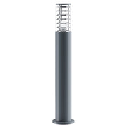 Lampione Per Esterno Moderno Alluminio Grigio 1 Luce E27 60W Ip54