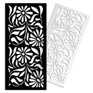 PLANTS - Pannello in PVC traforato - Parasole Colore: bianco, Misura: 50x150 cm