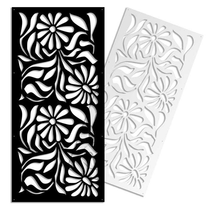 PLANTS - Pannello in PVC traforato - Parasole Colore: bianco, Misura: 50x150 cm