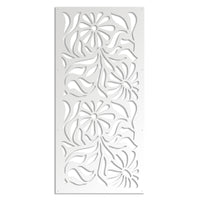 PLANTS - Pannello in PVC traforato - Parasole Colore: bianco, Misura: 47x94 cm