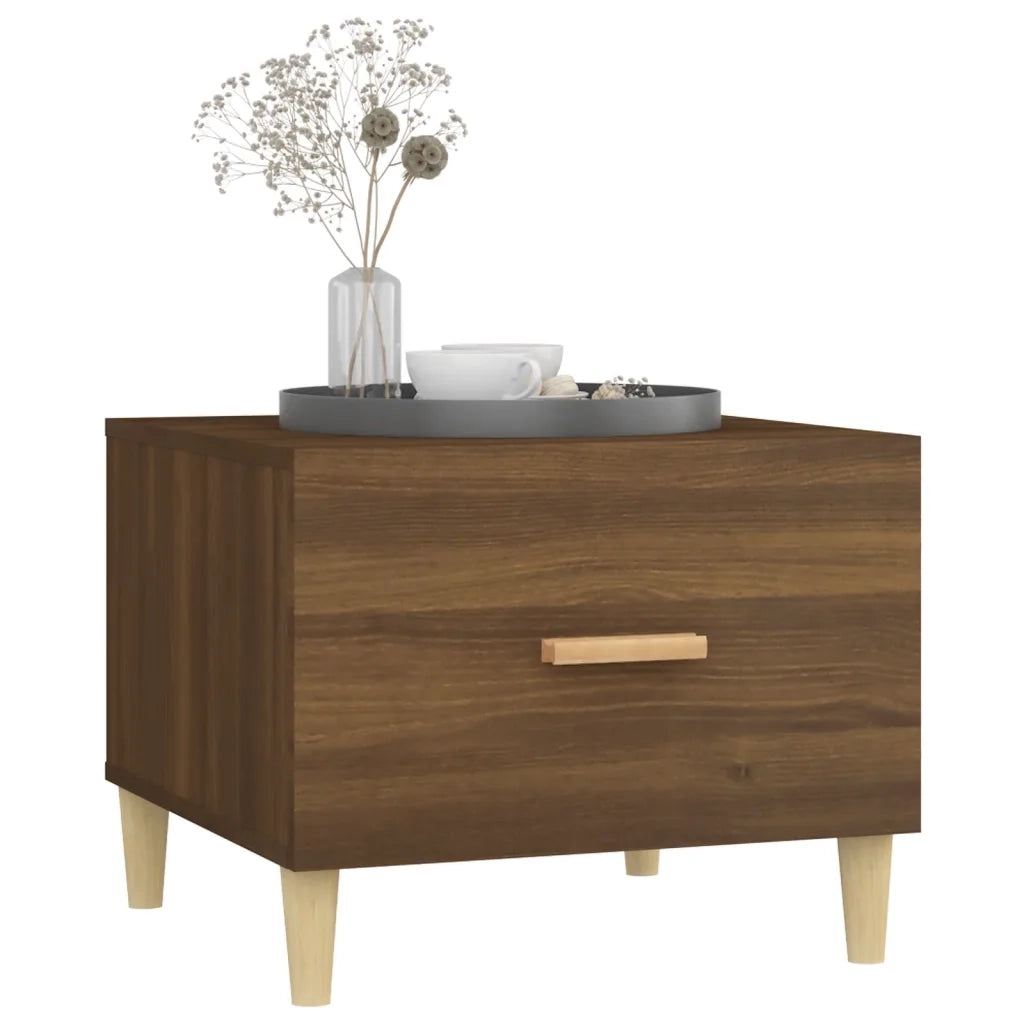 Tavolino da salotto | Tavolino da caff¨¨ | Tavolino da Soggiorno Rovere Marrone 50x50x40cm Legno Multistrato