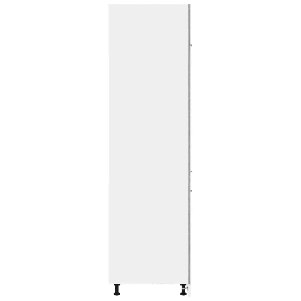 Armadio per Frigo Grigio Sonoma 60x57x207 cm Legno Multistrato cod mxl 78315