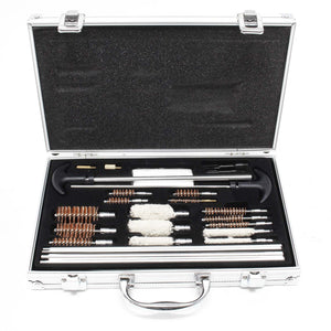 Kit per pulizia armi, kit universale pulizia fucili e pistole, 100 pezzi, spazzole e pezzuole pulizia armi