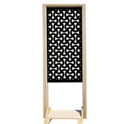 SNAKE - Separè - Paravento modulabile - 70x190cm - in Legno e PVC Colore: nero