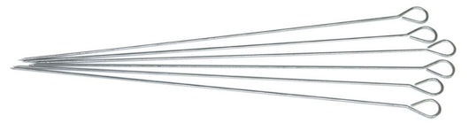 spiedini per barbecue cm.35 pz.6 inox aisi430 cod:ferx.14175
