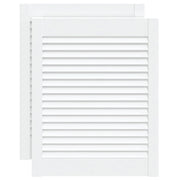 Ante a Lamelle 2 pz Bianche 61,5x49,4 cm in Legno di Pino CFW1055930