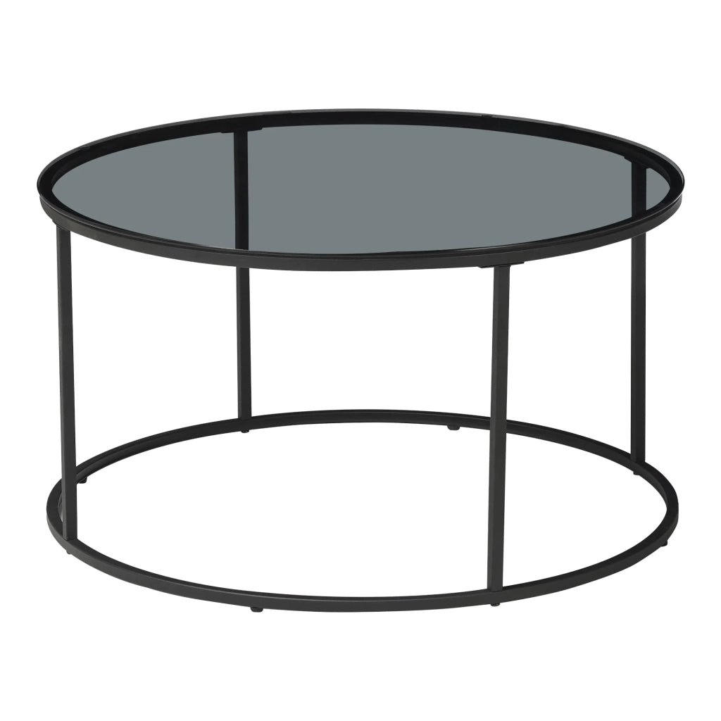 Tavolino/consolle 45 x 80 cm vetro temperato nero fumé 03_0010806
