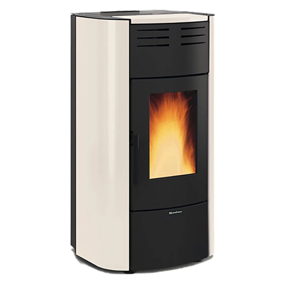 1pz termostufa a pellet 'raffaella idro h18' colore grlc (grigio luce) cod:ferx.7002142nlm