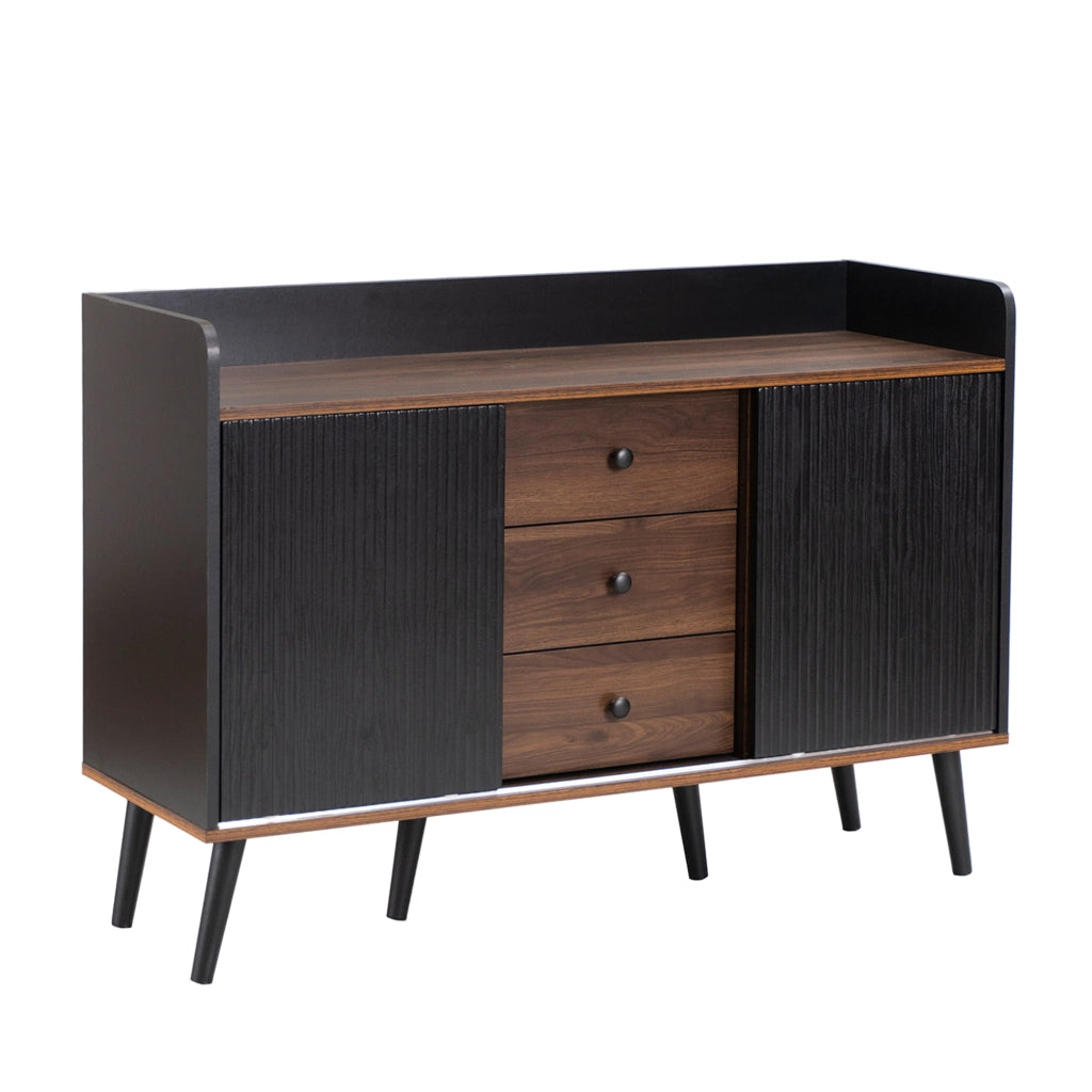 Credenza con Cassetti e Ripiani ¨C Xylo ¨C Legno Moderno, 117.5x80x40 cm
