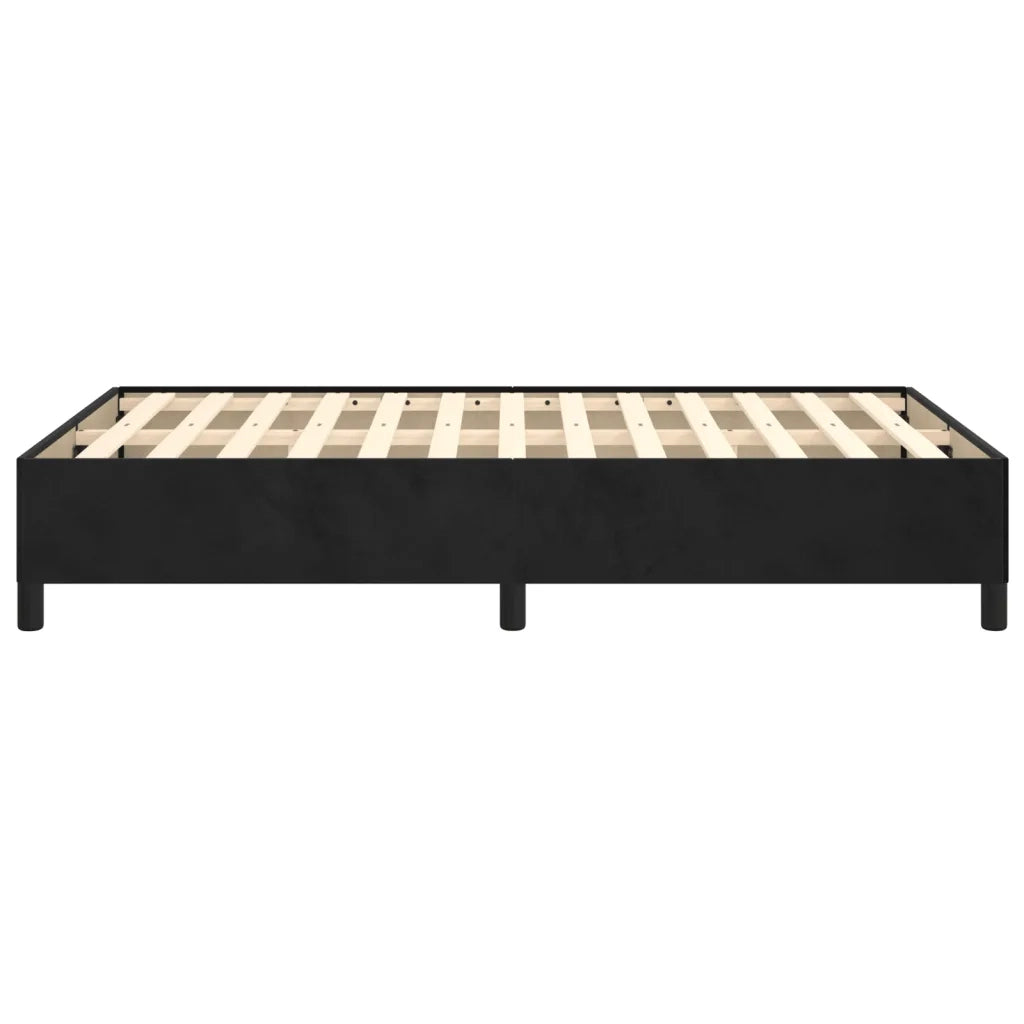 Giroletto senza Materasso Nero 120x190 cm Velluto 379530