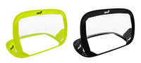 Porta da Calcio 128x84x81 cm Pieghevole Pop-Up Nera e Gialla