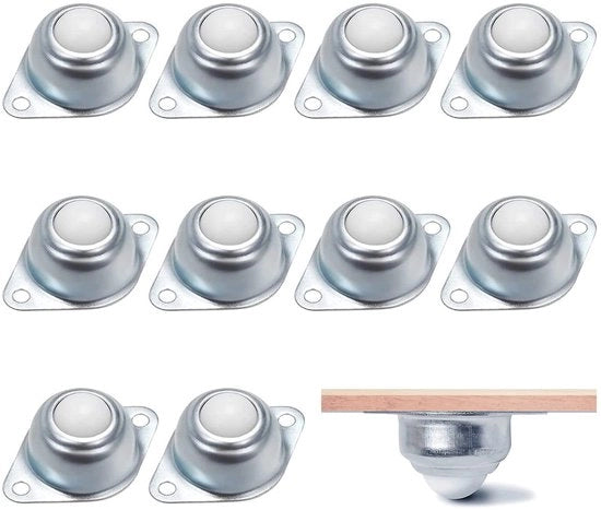 Piedini a sfera per mobili, 10 pezzi di piedini a sfera per mobili, piedini a sfera per mobili, piedini a sfera per cassetti, piedini a sfera nylon per mobili, per trasporto o trasporto di oggetti