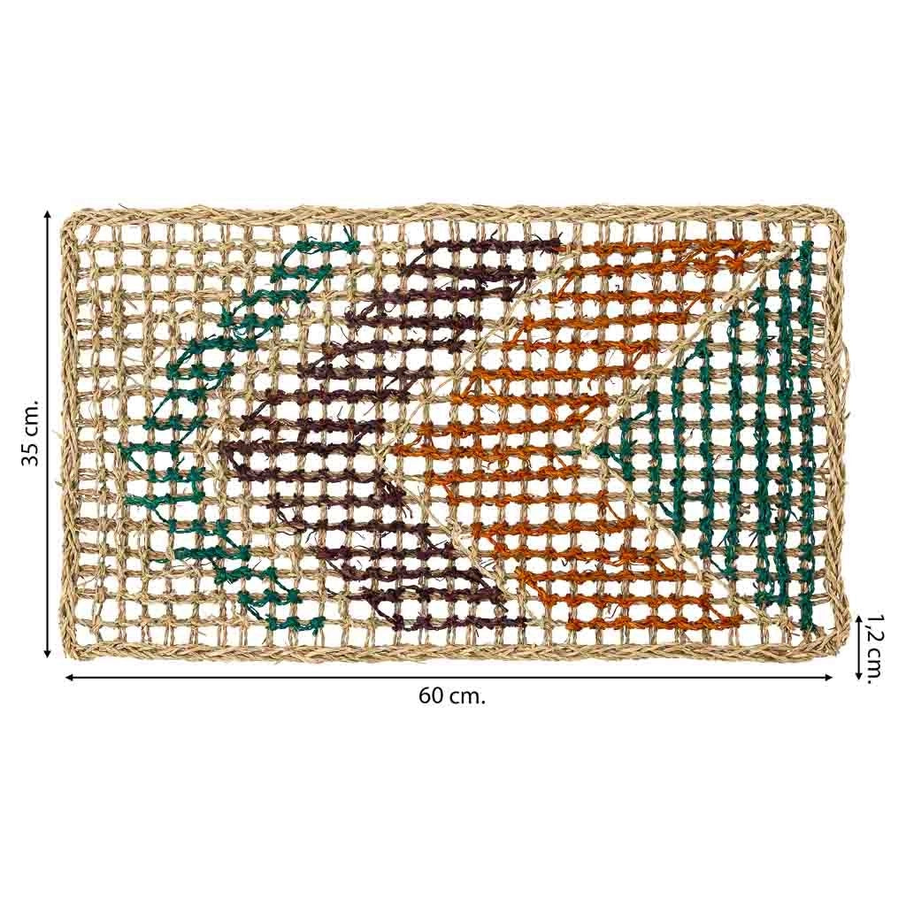 Feltro in fibra marrone 60x35x1,2h cm