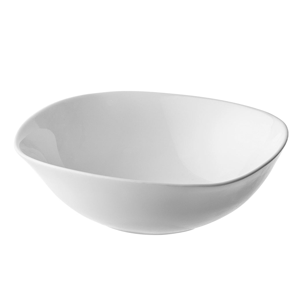 Ciotola in vetro KADAX per insalata, snack, insalata, 16 cm, ciotola per zuppa, bianca