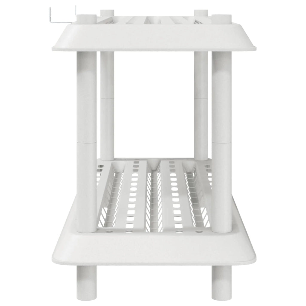 Unità di scaffalatura 2 livelli 100 x 40 x 55,5 cm PP Bianco 8011742