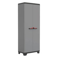 Armadio Keter Stilo portascope in resina per esterno grigio 68x39xh173 Cm