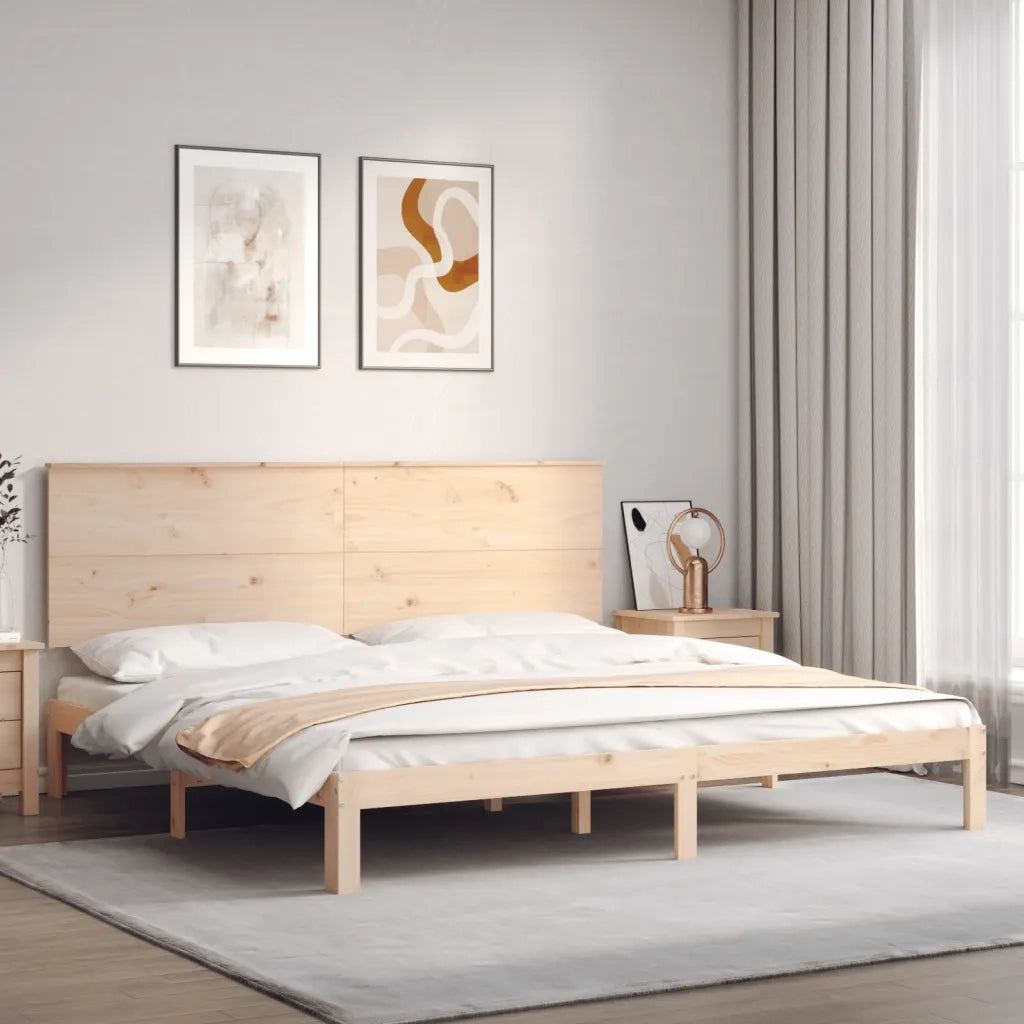 Giroletto senza Materasso 200x200 cm in Legno Massello di Pino 3193681