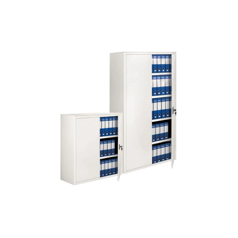 Armadio metallico a porte scorrevoli da ufficio per archiviazione faldoni cm. 150x45x116h