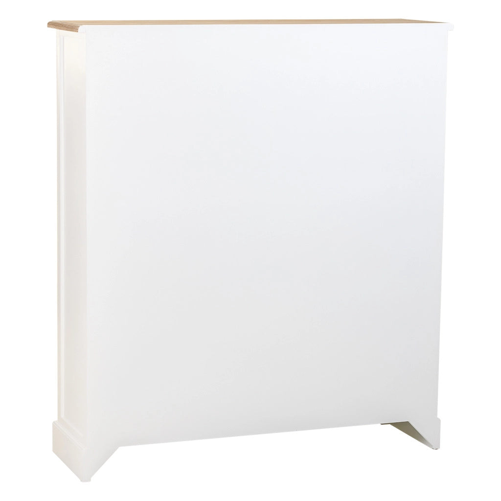 Vetrina in legno bianco 115x35x130,5h