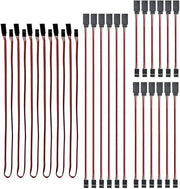 Cavo di allungamento servo 24 pezzi - 4 misure 10/15/30/50 cm - 3-polare - Materiale di contatto in rame - 22 AWG - Plug-and-Play - Cavo servo