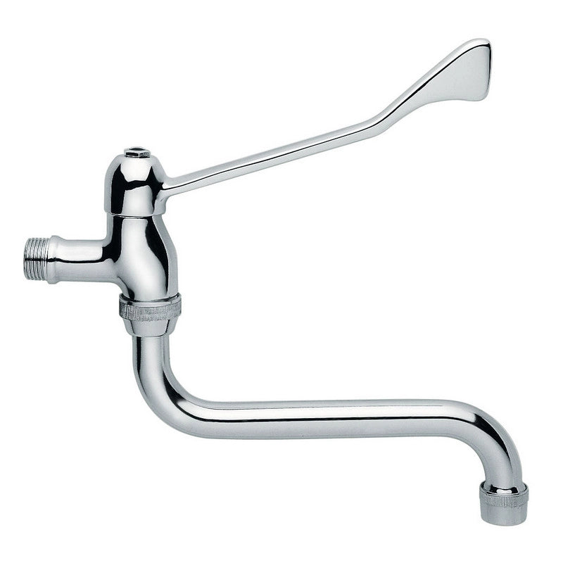 Rubinetto rovesciato per lavabo a parete con leva clinica - Idral
