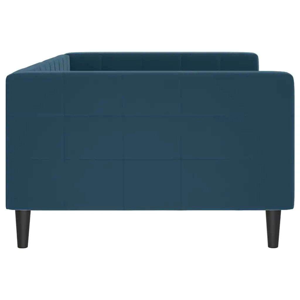 Letto da Giorno Blu 100x200 cm in Velluto