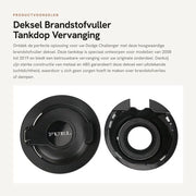 Tankdop per Dodge Challenger 2008-2019 - ABS/Metaal - Alta qualità - Migliorata tenuta dell'aria - Facile da installare - Robusto e duraturo - Cappotto carburante