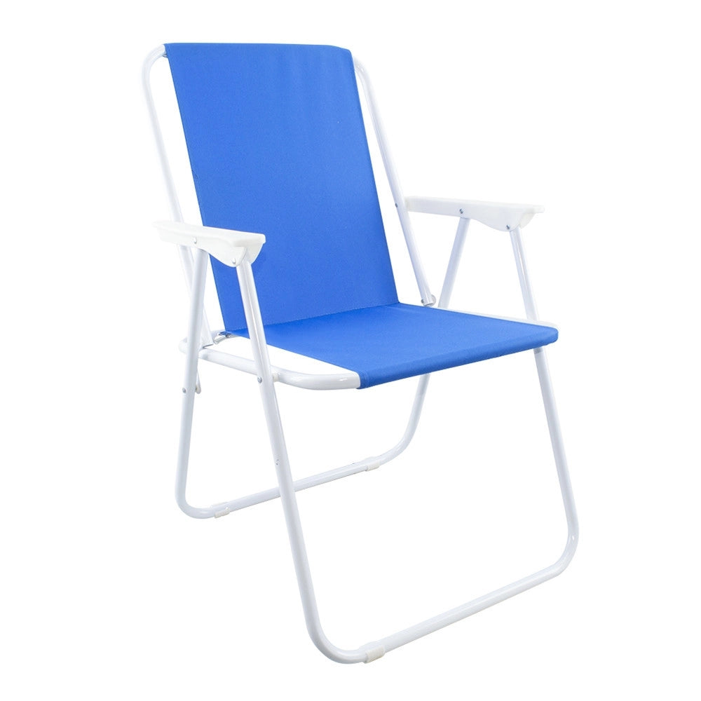 Trade Shop - Sedia Relax Spiaggina Mare Giardino In Acciaio Pieghevole Campeggio Tinta Unita 285004 -