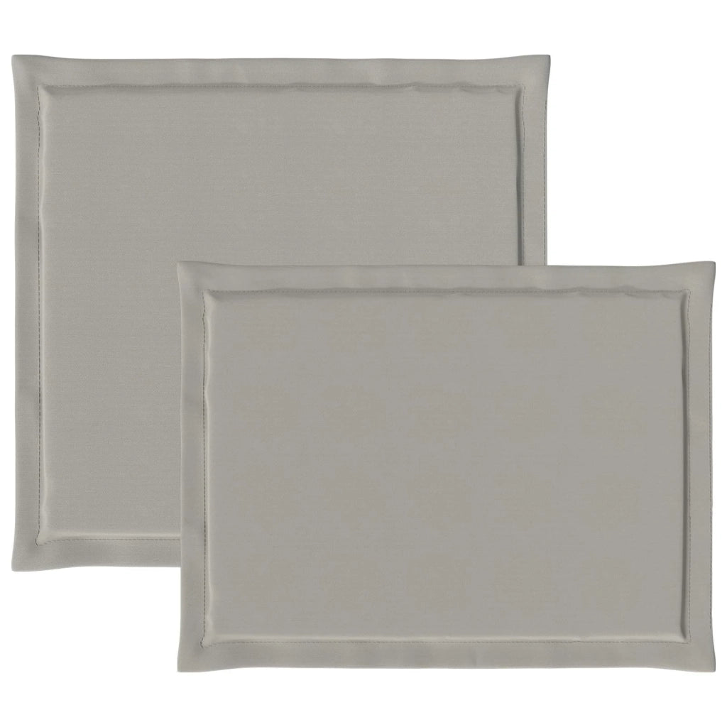 Cuscini per Seduta e Schienale 4 pcs Grigio Chiaro