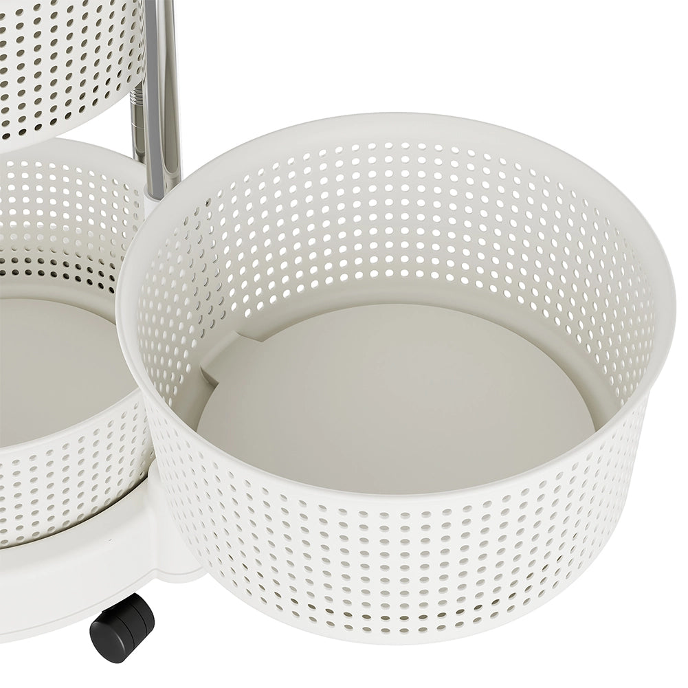 Carrello da Cucina Acciaio Inossidabile 4 Ripiani Apribili Carrellino Salvaspazio