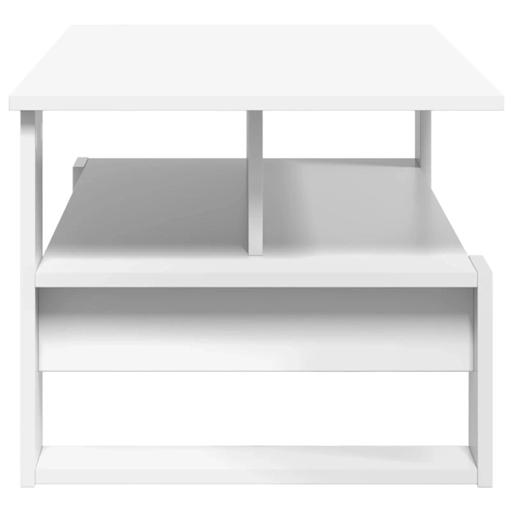 Tavolino da salotto Bianco 90 x 50 x 40 cm Legno multistrato 8000212