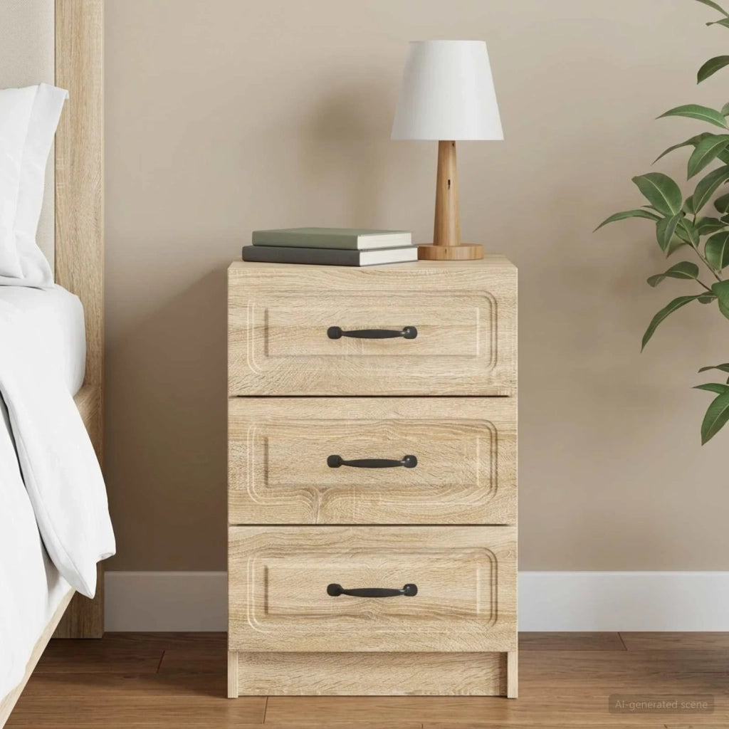 Armadio da Notte con cassetto Rovere Sonoma 43 x 41 x 63,5 cm 895707