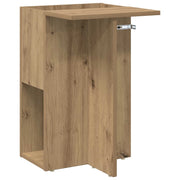 Tavolino | Tavolo laterale Rovere artigianale 35 x 40 x 55 cm Legno multistrato