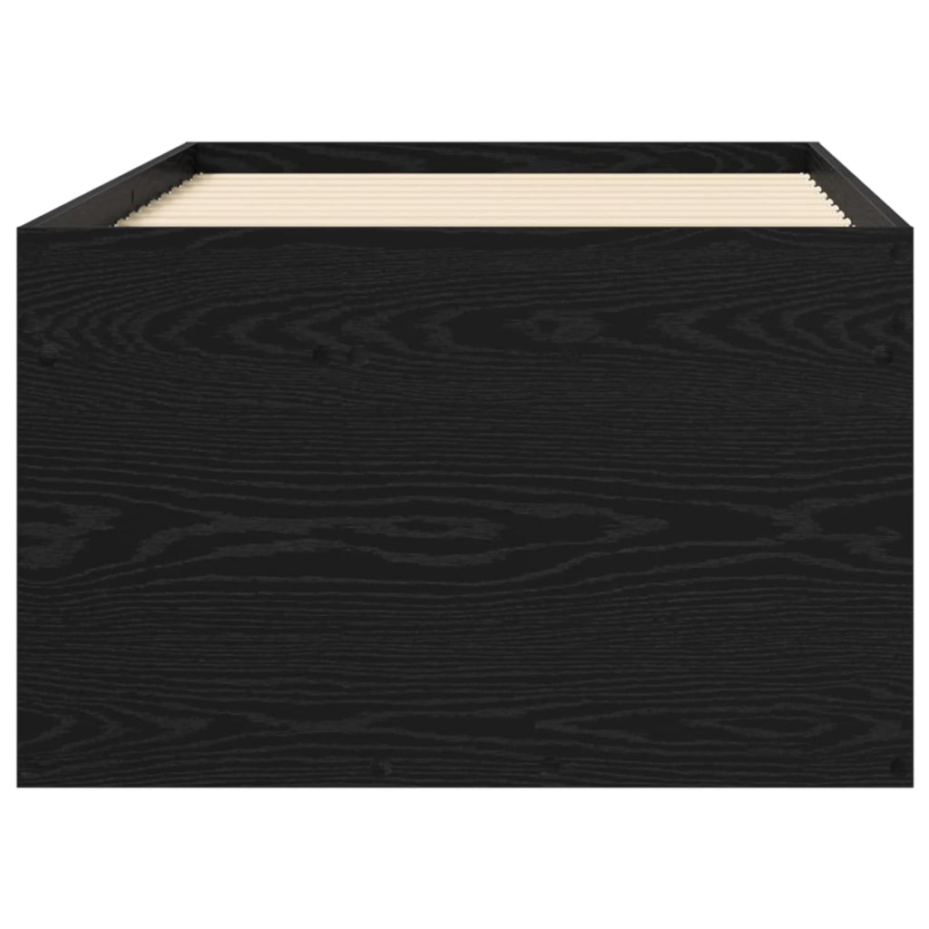 Telaio del letto con storage con porta Rovere Nero 80 x 200 cm 3429499