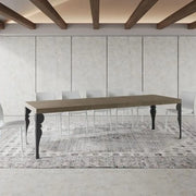 Tavolo allungabile 180/284x90 cm Paxon Premium tortora gambe antracite