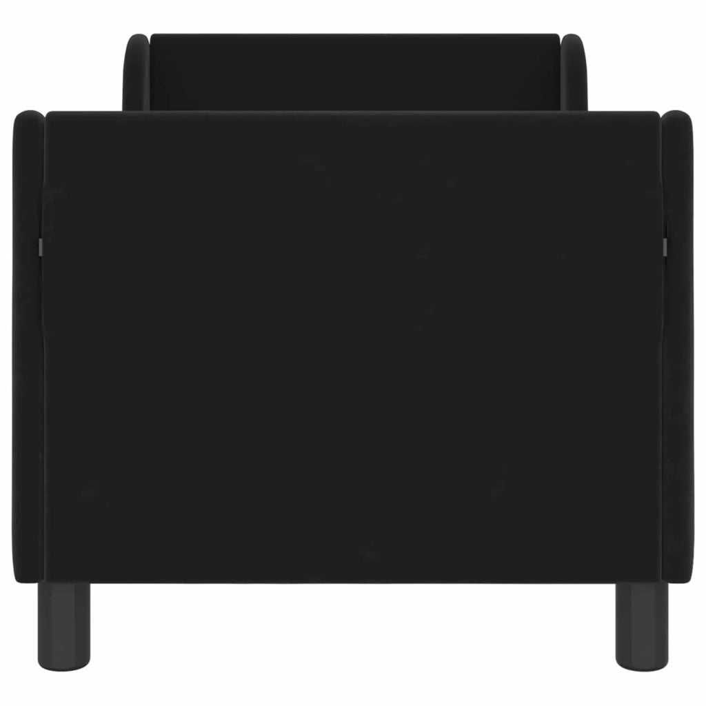 Struttura letto per bambini con testata Nero 70 x 140 cm