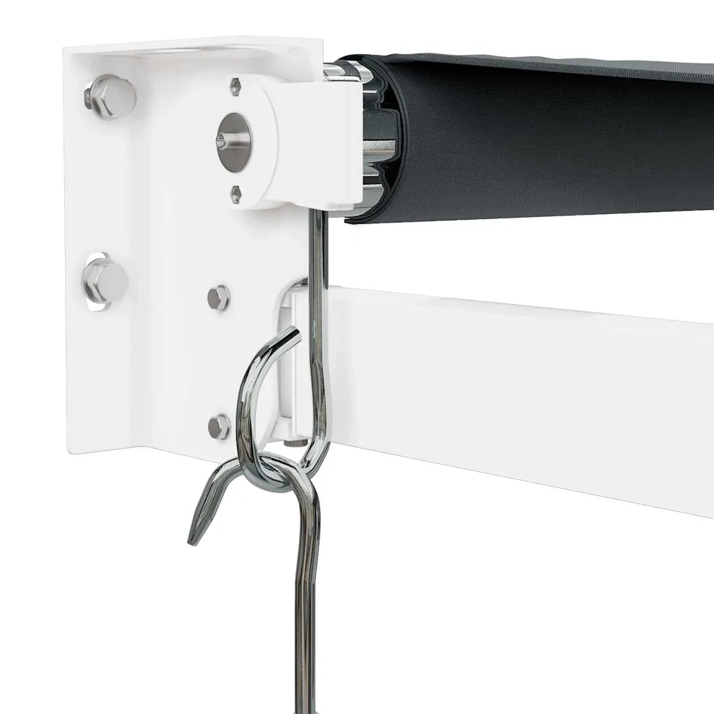 Tenda da Sole Retrattile Antracite 5x3 m in Tessuto e Alluminio 3154440