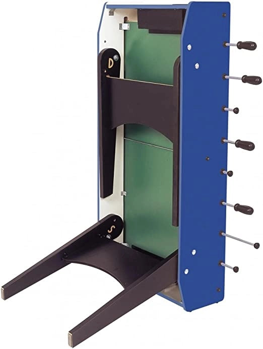 F-20 blu con aste uscenti, gambe pieghevoli