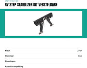 Supporto di sicurezza per scale regolabile 2,8-11,4 pollici - Superficie di accesso sicura - Costruzione in acciaio premium - Installazione facile - Utilizzo versatile - Stabilizzatore di scala