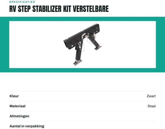 Supporto di sicurezza per scale regolabile 2,8-11,4 pollici - Superficie di accesso sicura - Costruzione in acciaio premium - Installazione facile - Utilizzo versatile - Stabilizzatore di scala