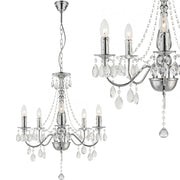 Lampada Da Soffitto Ebt014-5cp Chrome