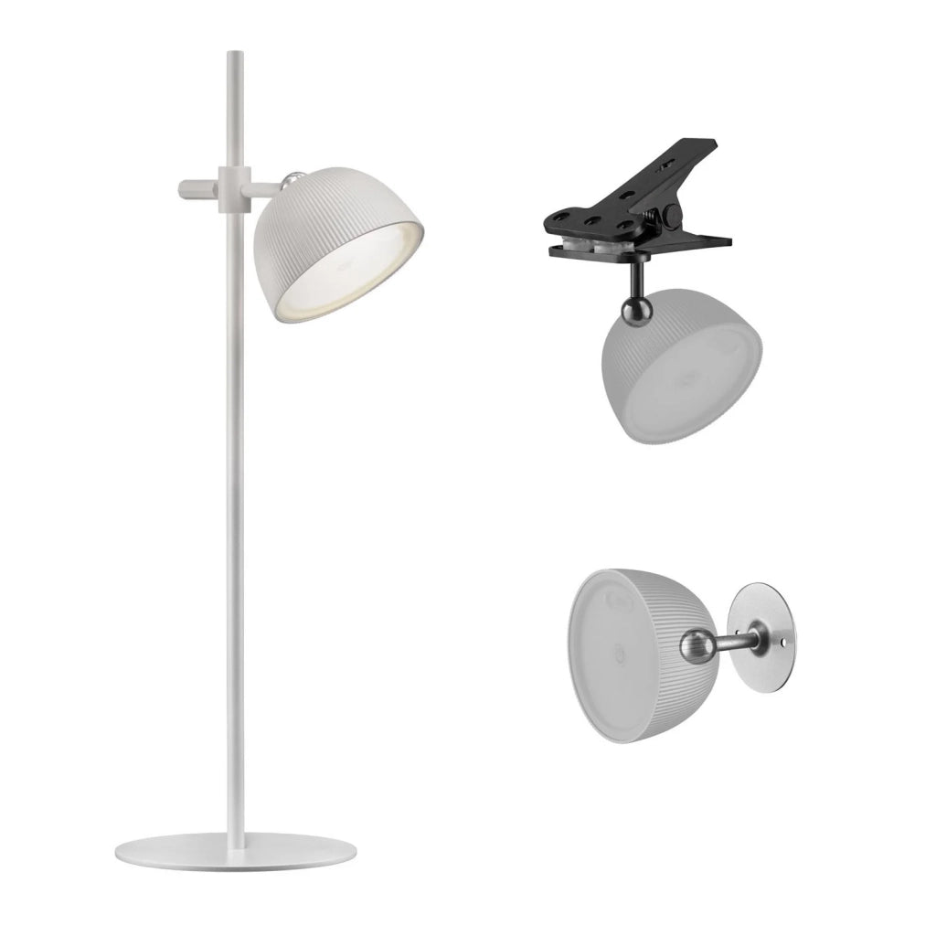 Lampada da tavolo led ricaricabile IP54 colore bianco mod. Magnetika