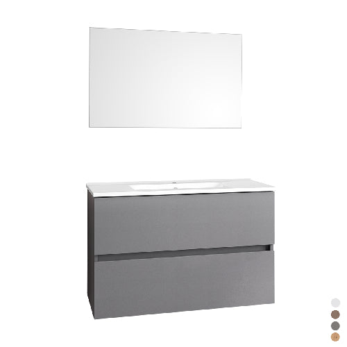 Composizione mobile bagno 80 cm DEARUM Bianco Lucido