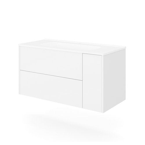 Base sospesa mobile bagno 100 cm TRIO Tabacco