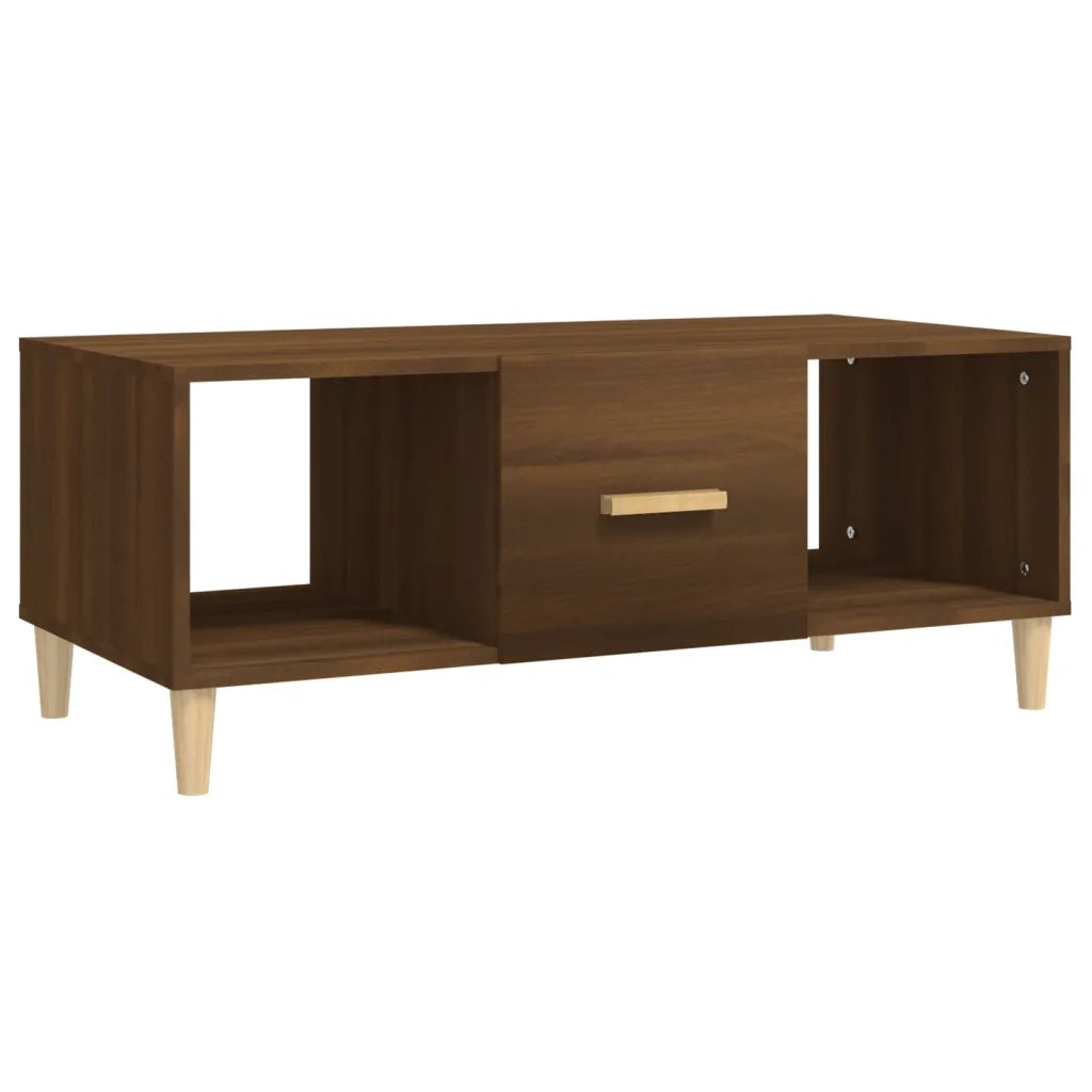 Tavolino Salotto Rovere Marrone 102x50x40 cm Legno Multistrato 817527