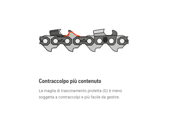 Catena Husqvarna X-Cutacirc;cent; S93G 3/8acirc; mini 1.3mm per arboricoltura fino a 56 maglie - 56E